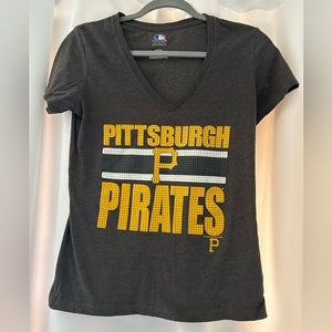 Pirates V Neck. Ladies Cut.  Like new!